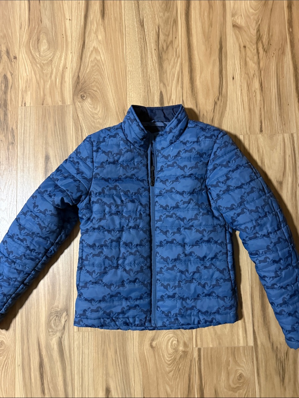 Kerrits Blue Printed Kids Puffer Jacket